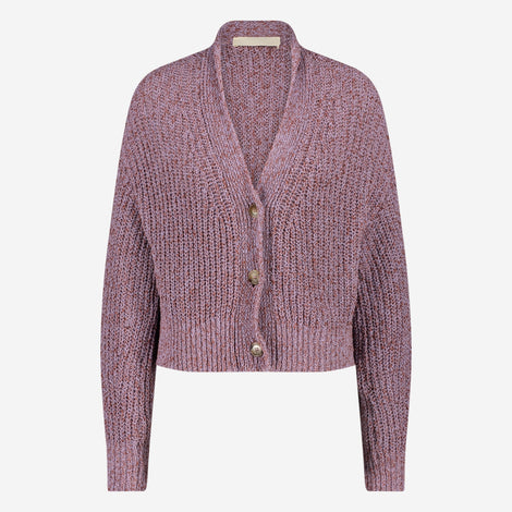 Moss Cardi | Purple Melange