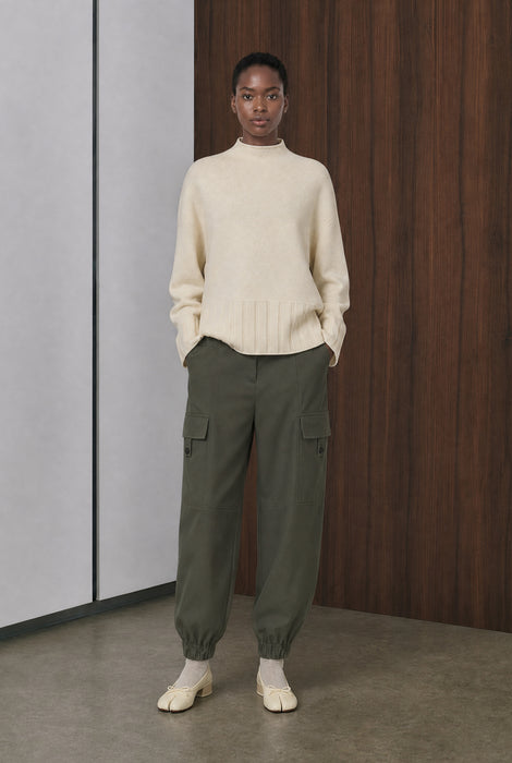 Viscose seamless dyed pullover NB2275 | Ecru