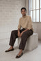 Viscose seamless dyed pullover NB2275 | Camel