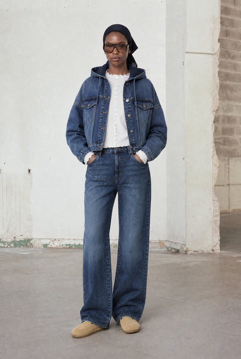 Fly loose yoga jeans | Night Blue