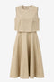 Poplin mid dress 36924 | Sabbia