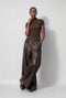 Rina rib knit top | Brown