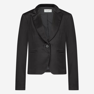 Elvira rayon viscose blazer | Black