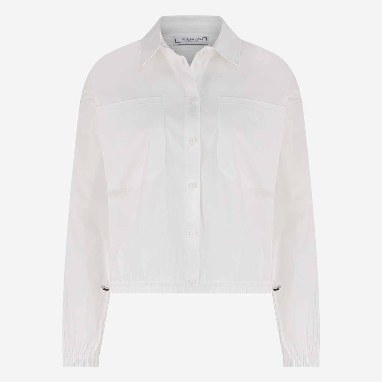 Aneta cotton poplin blouse | White