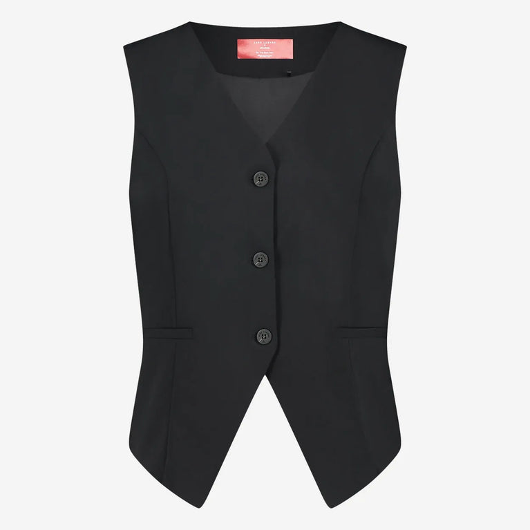 Lola Vest Technical Jersey | Black