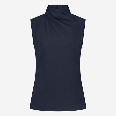 Naomi strech technical jersey top | Blue