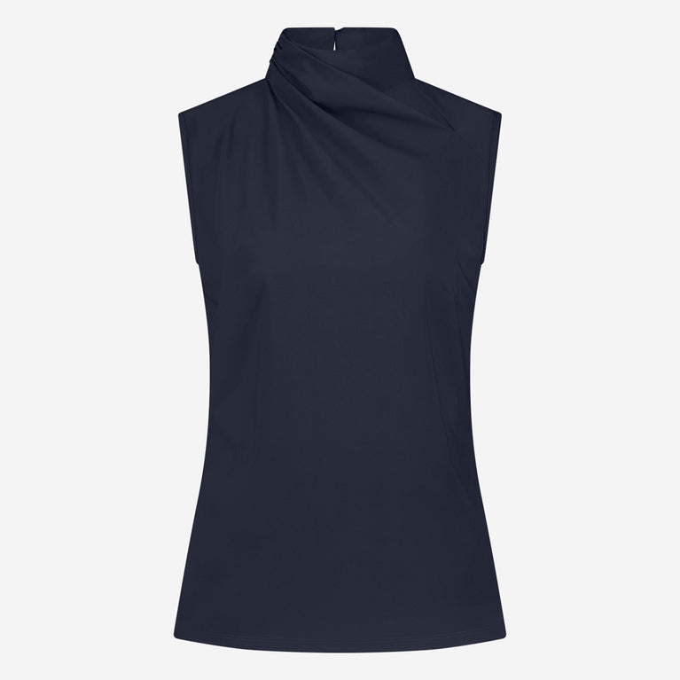 Naomi strech technical jersey top | Blue