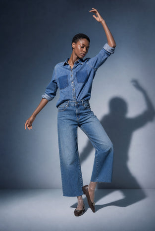 Saige ankle leg Kyoto jeans | Flu Blue