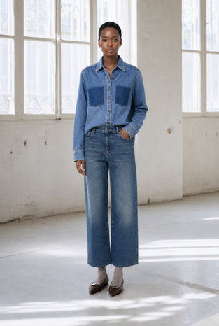 Saige ankle leg Kyoto jeans | Flu Blue