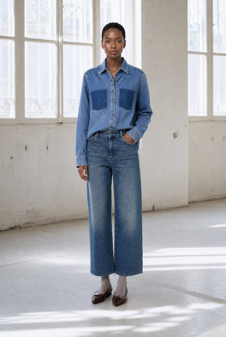 Saige ankle leg Kyoto jeans | Flu Blue
