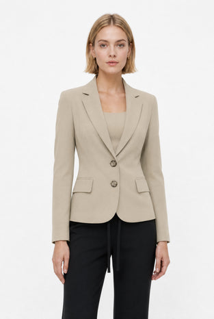 Atina Blazer Technical Jersey | Sand