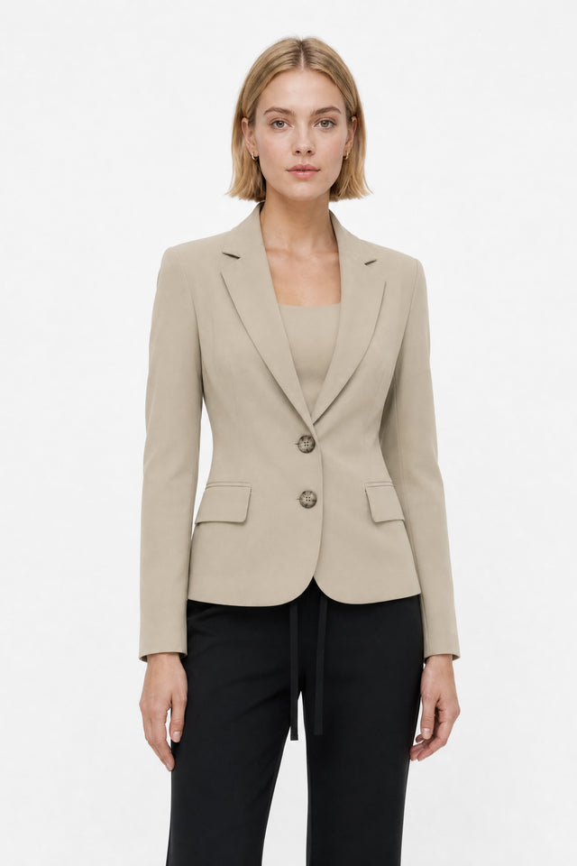 Atina Blazer Technical Jersey | Sand