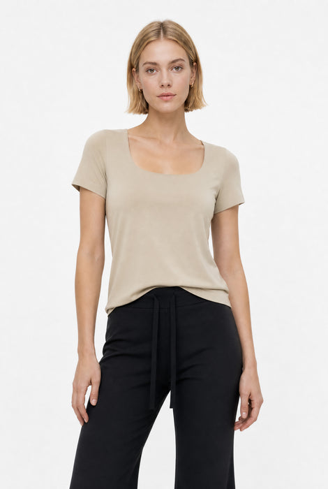 T shirt Sara Easy Wear Technical Jersey | Sand