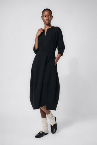 Sasha dress Sensitive tech fabric | Black
