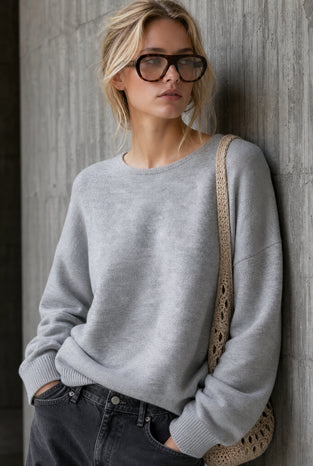 Simply basic pullover H23177 | Silver