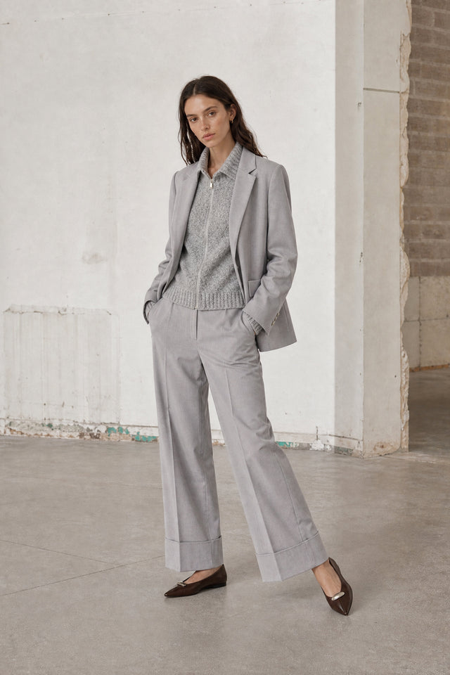 Rango viscose basic blazer | Grigio