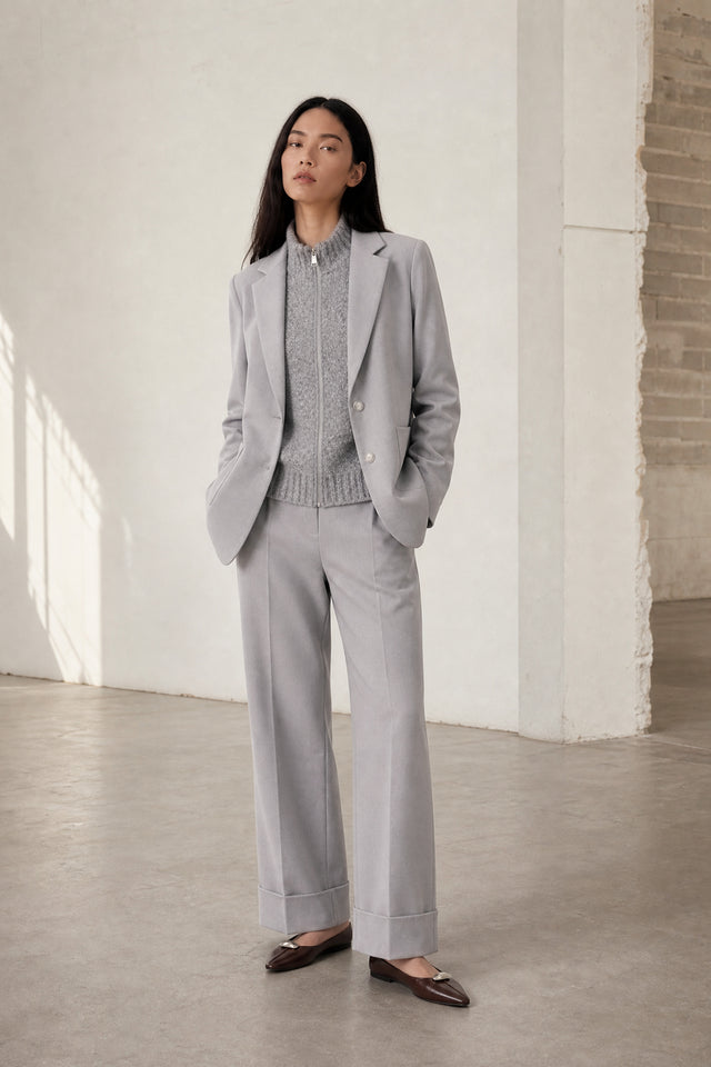 Sirmione viscose flair pants | Grigio
