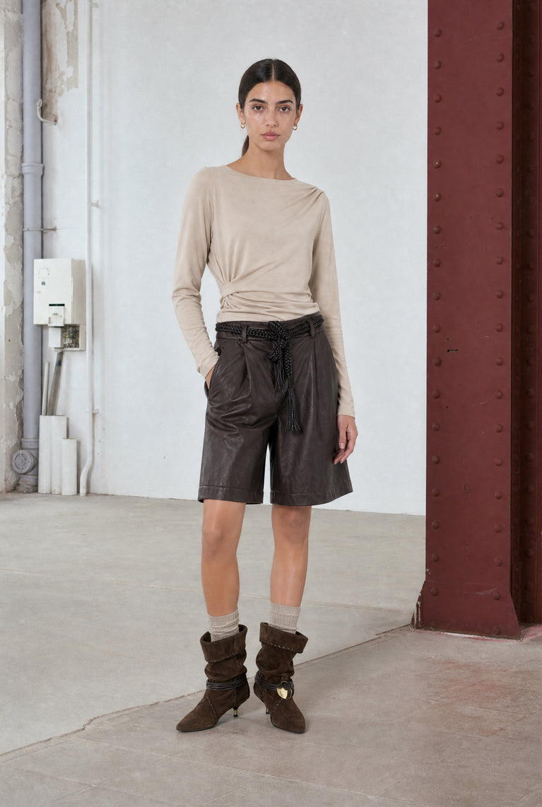 Ari cotton top | Beige