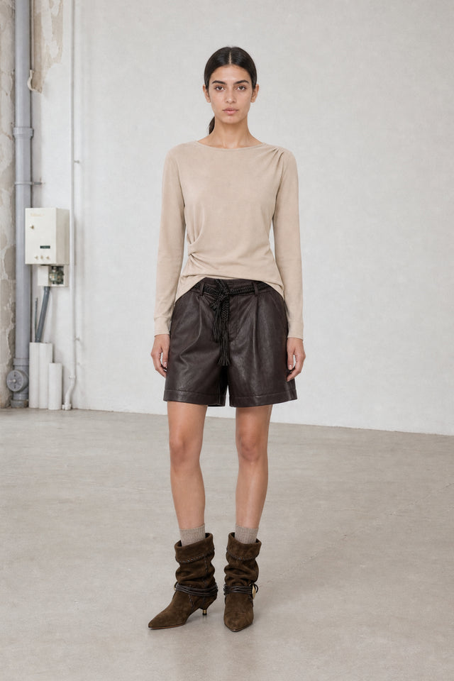 Ari cotton top | Beige