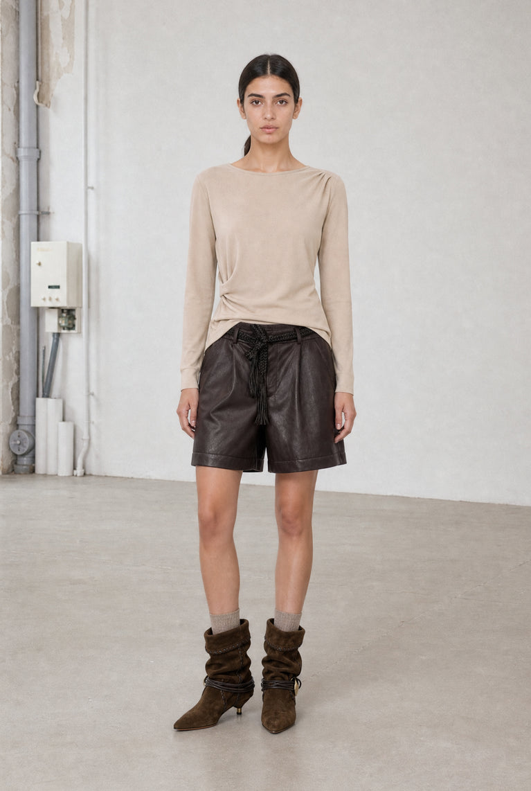 Ari cotton top | Beige