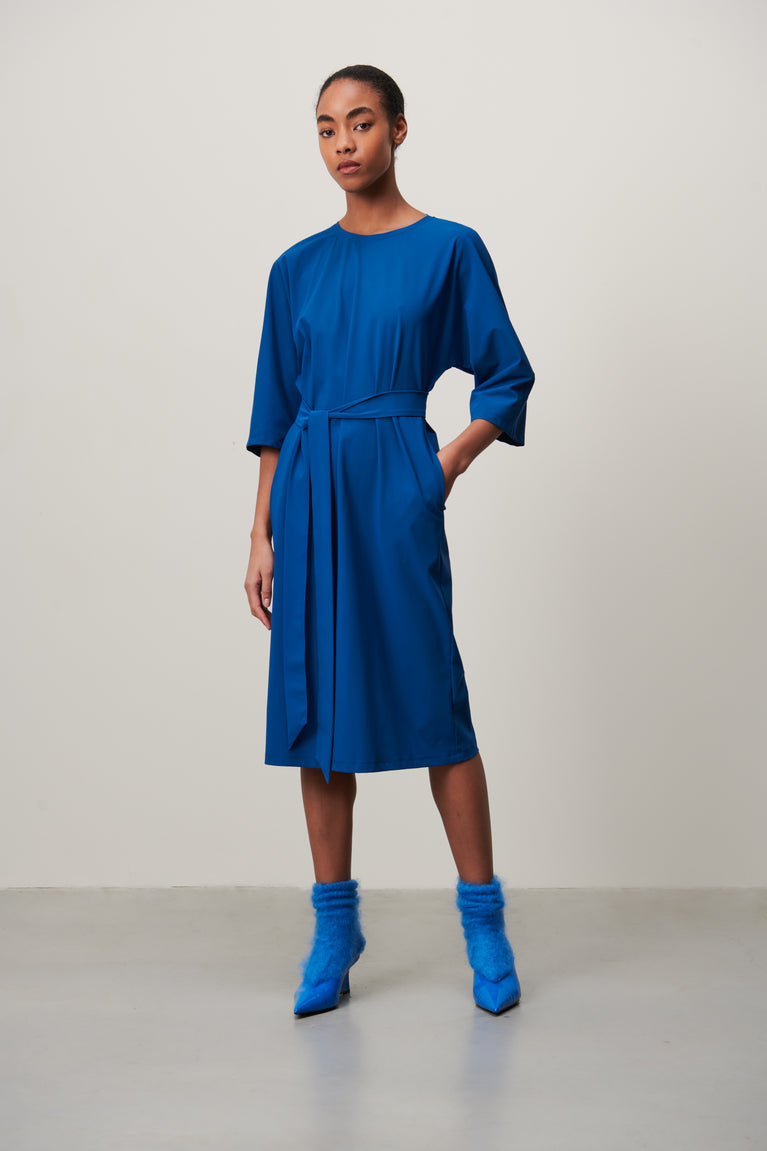 Jill Dress Technical Jersey | Light blue