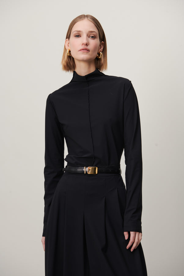 Zara Top Technical Jersey | Black