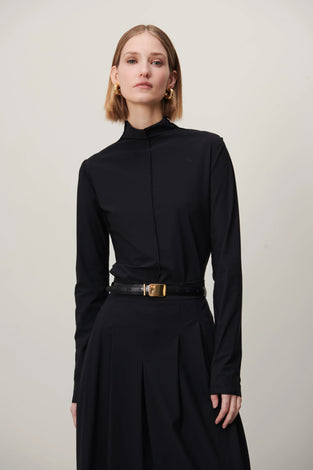 Zarra Top Technical Jersey | Black