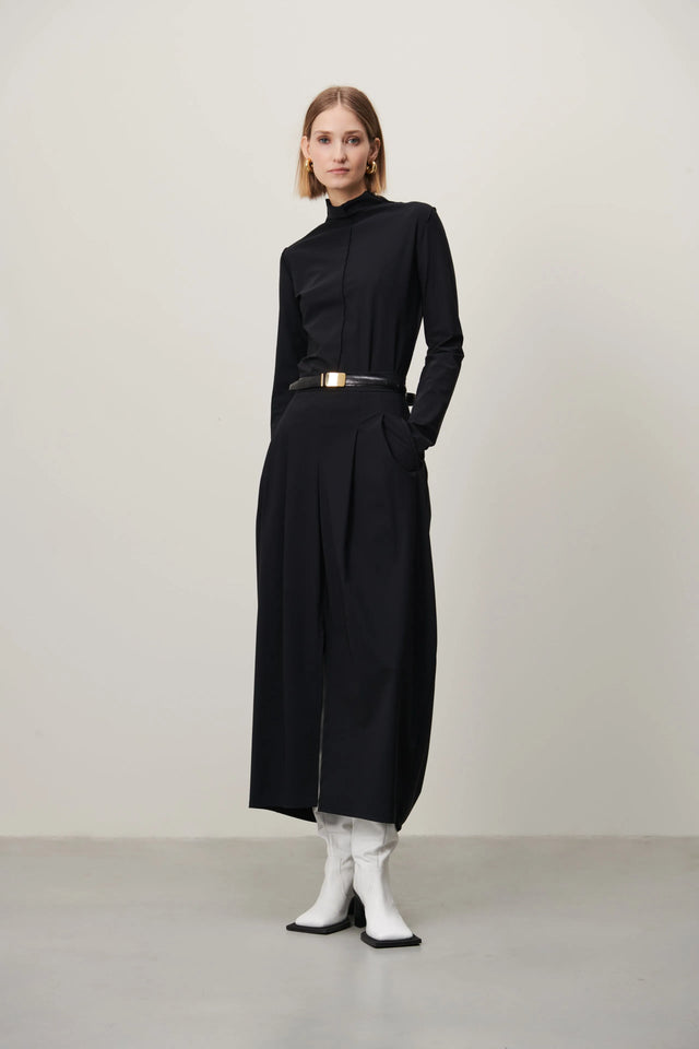 Zarra Top Technical Jersey | Black