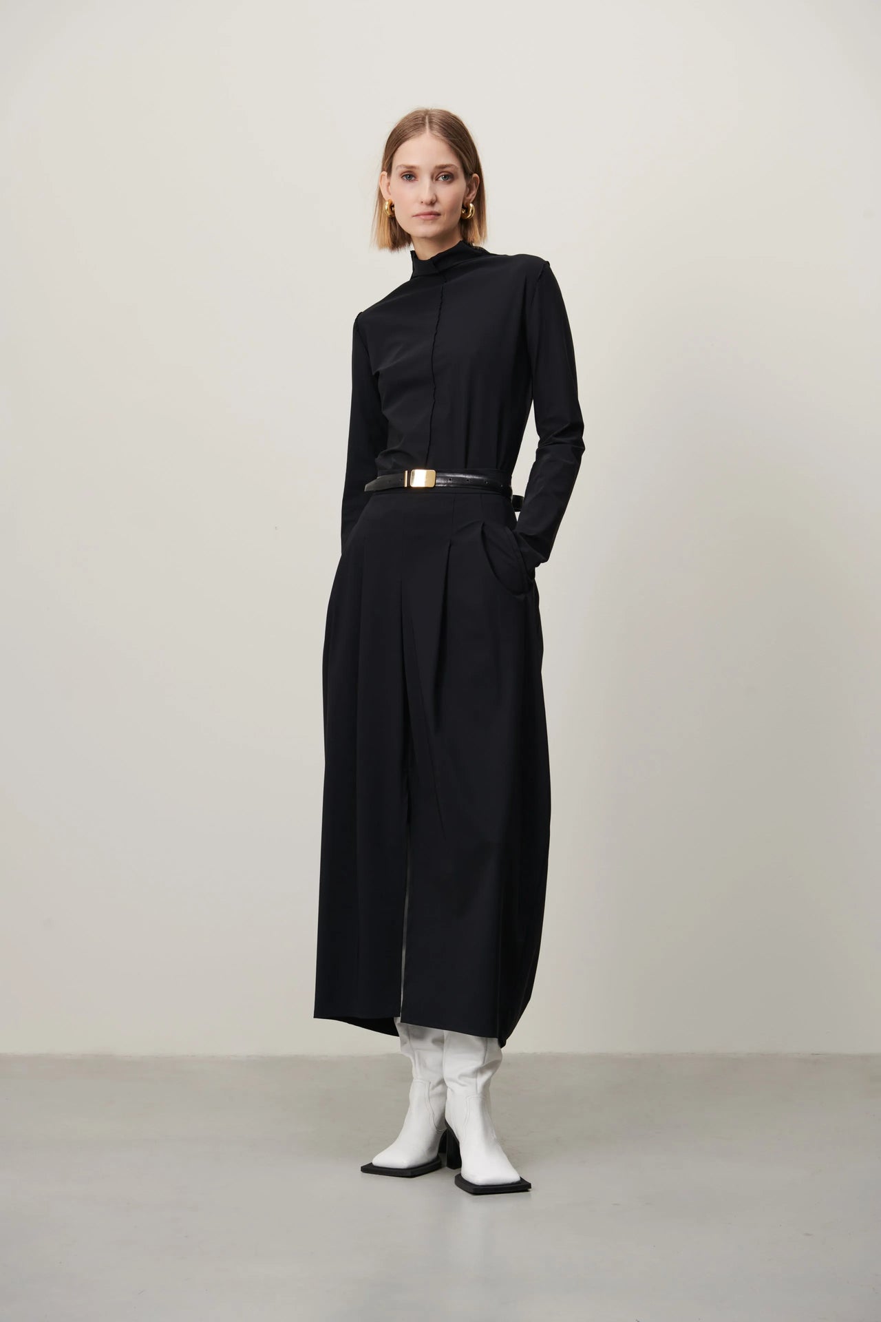 Zara Top Technical Jersey | Black