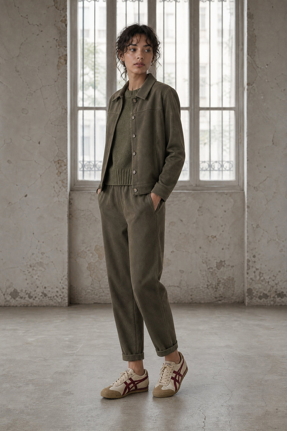 Timmy skuba velvet jacket | Army