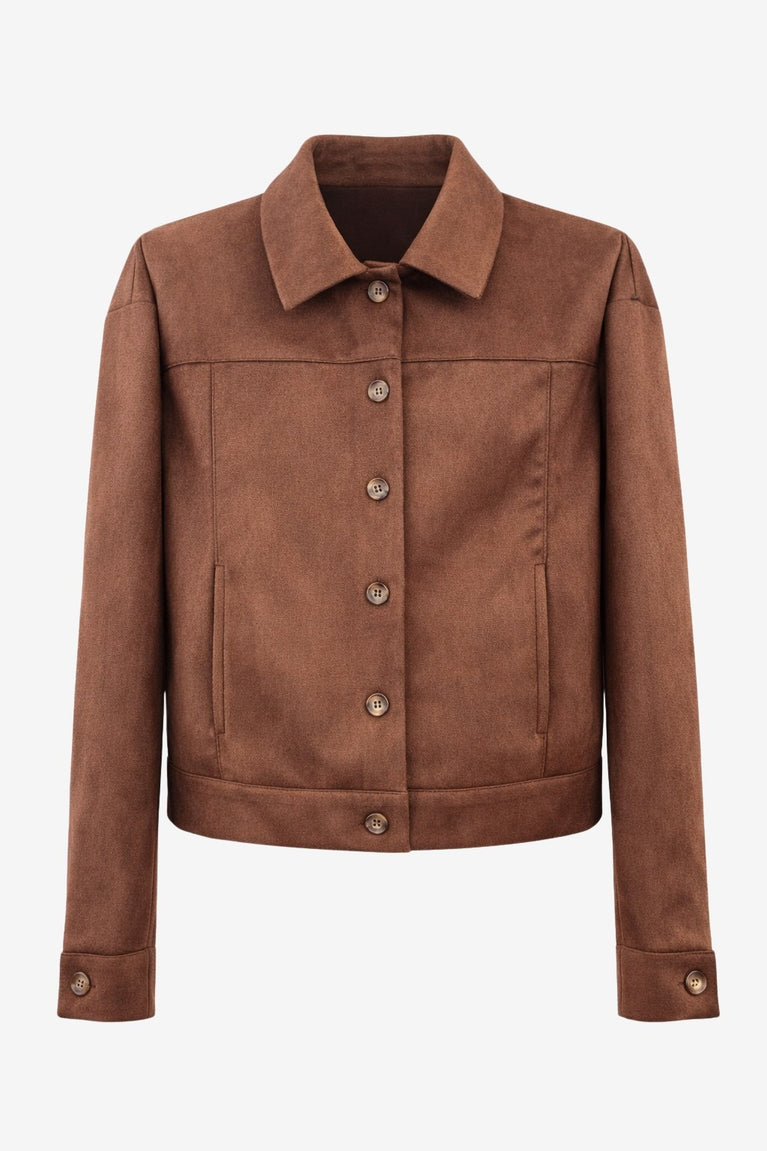 Timmy skuba velvet jacket | Brown