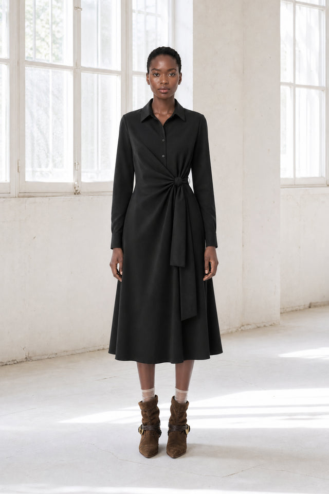 Trydi dress technical jersey | Black