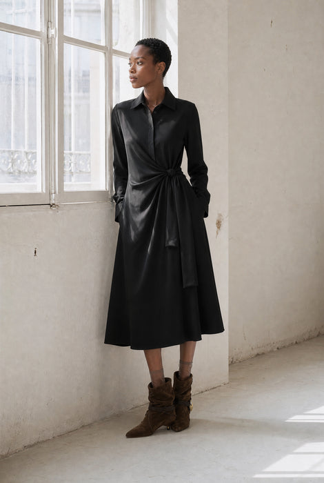 Trydi dress technical jersey | Black
