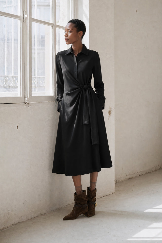Trydi dress technical jersey | Black