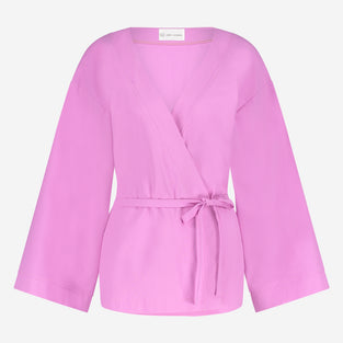 Alvera Blazer Kimono Technical Jersey | Violet
