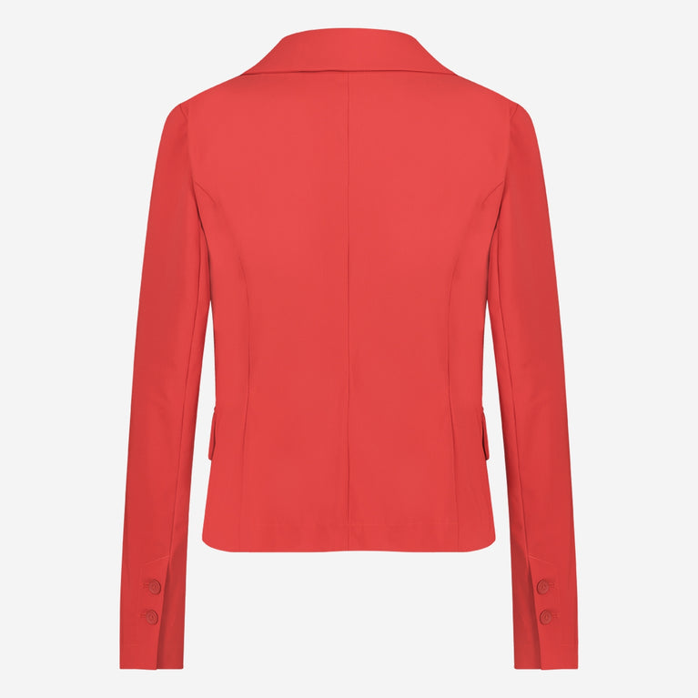Atina Blazer Technical Jersey | Red