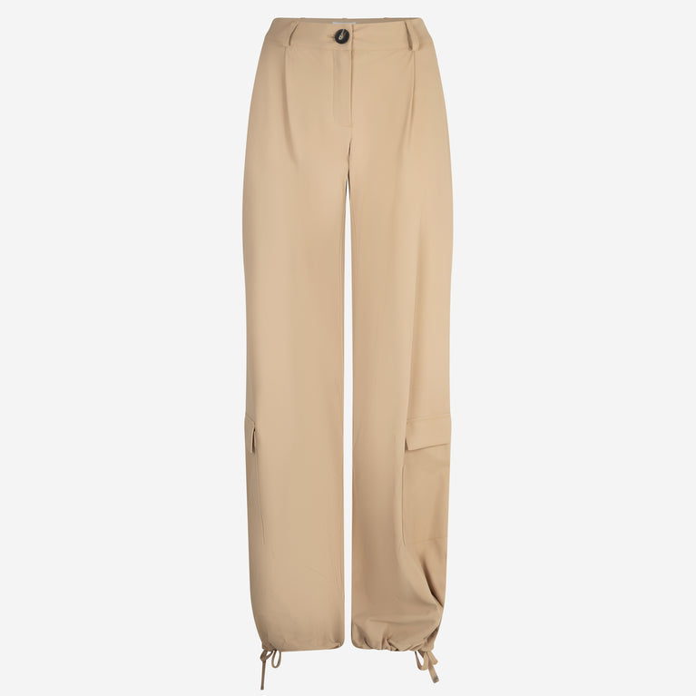 Vella Pants Technical Jersey | Beige