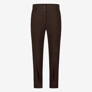 Delia Pants Technical Jersey | Dark Brown