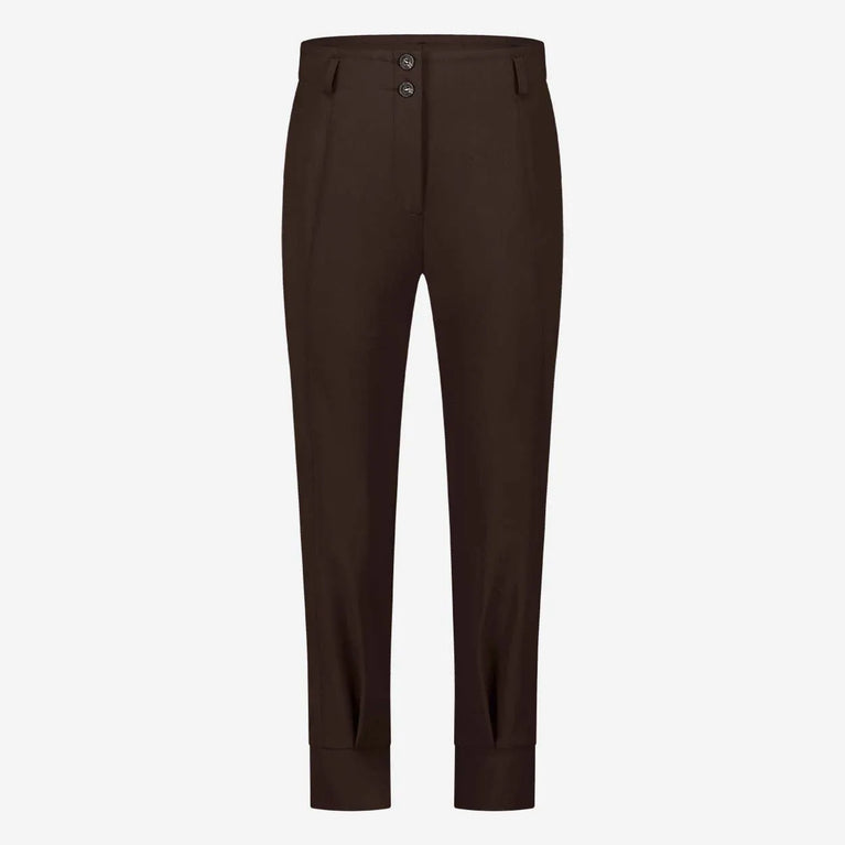 Delia Pants Technical Jersey | Dark Brown