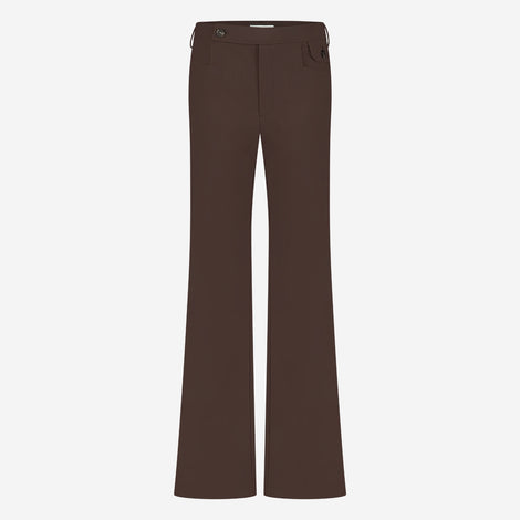 Angela Pants Technical Jersey | Dark Brown