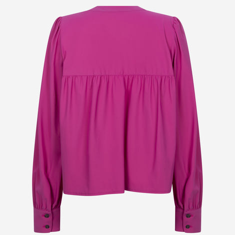 Liza Blouse Technical Jersey | Fuxia