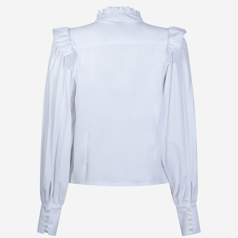 Kim Blouse Technical Jersey | White