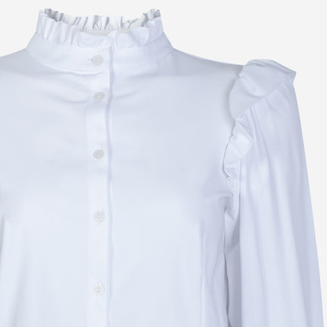 Kim Blouse Technical Jersey | White