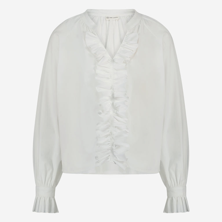 Selina Blouse Technical Jersey | White