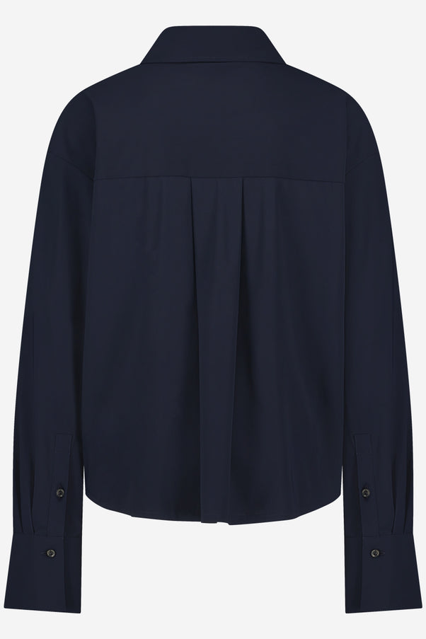 Sally Blouse Technical Jersey | Blue