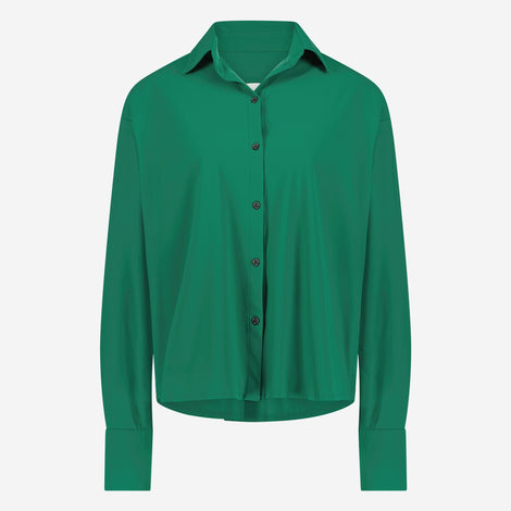 Sally Blouse Technical Jersey | Green