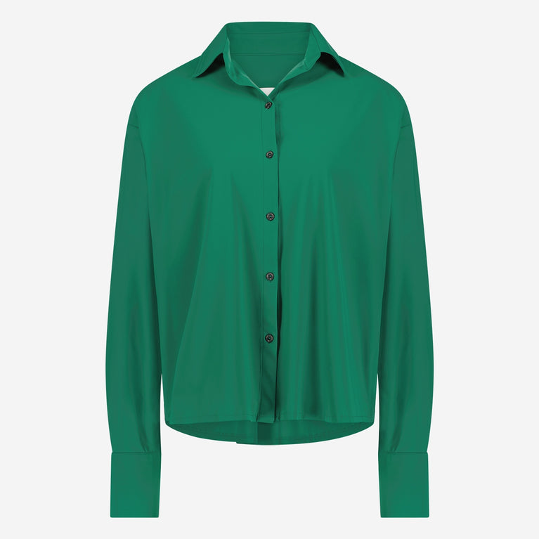 Sally Blouse Technical Jersey | Green