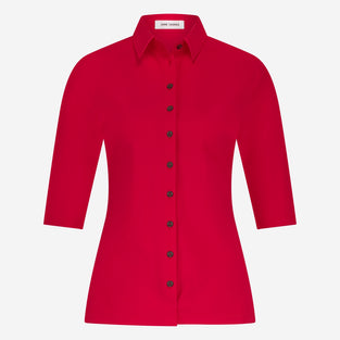 Kikkie Blouse Technical Jersey | Red