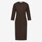 Martina Dress Technical Jersey | Dark Brown