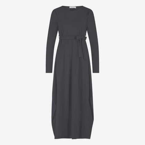 Isabel dress LS technical jersey | Grey